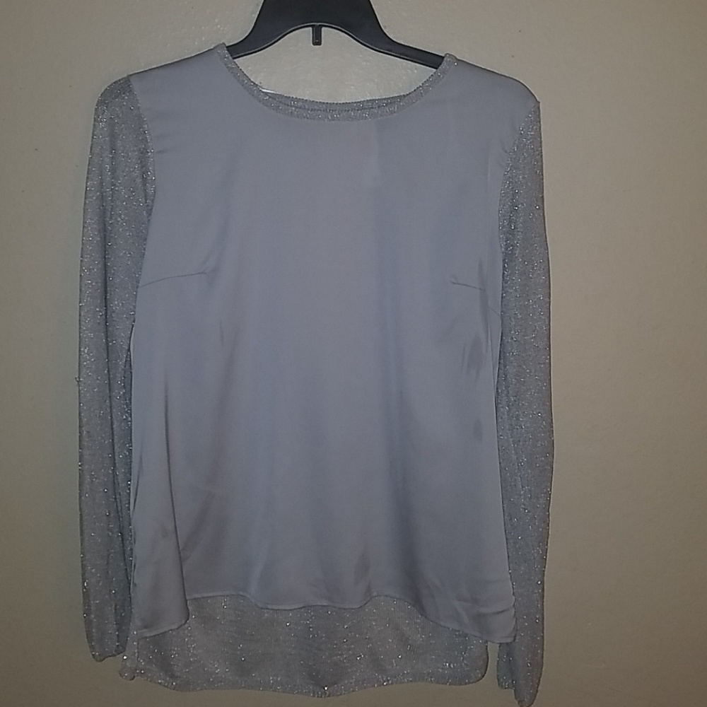 Silver mesh top